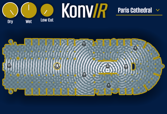 KonvIR Pro simulating reverb in Notre Dame de Paris
