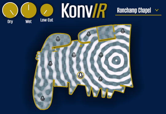 KonvIR Pro simulating reverb in Ronchamp Chapel