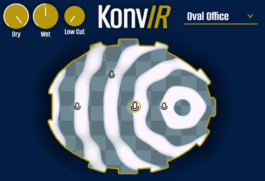 KonvIR Pro simulating reverb in the Oval Office